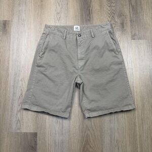 Flint And Tinder Shorts Mens 32 Beige 9" Inseam Stretch Chino Casual Summer